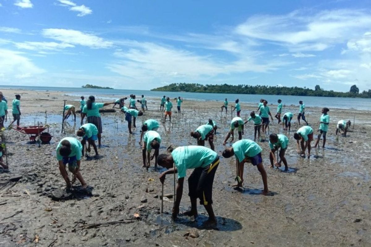 Cegah erosi dan abrasi, Pertamina RU VII dan mitra tanam 5.000 pohon bakau