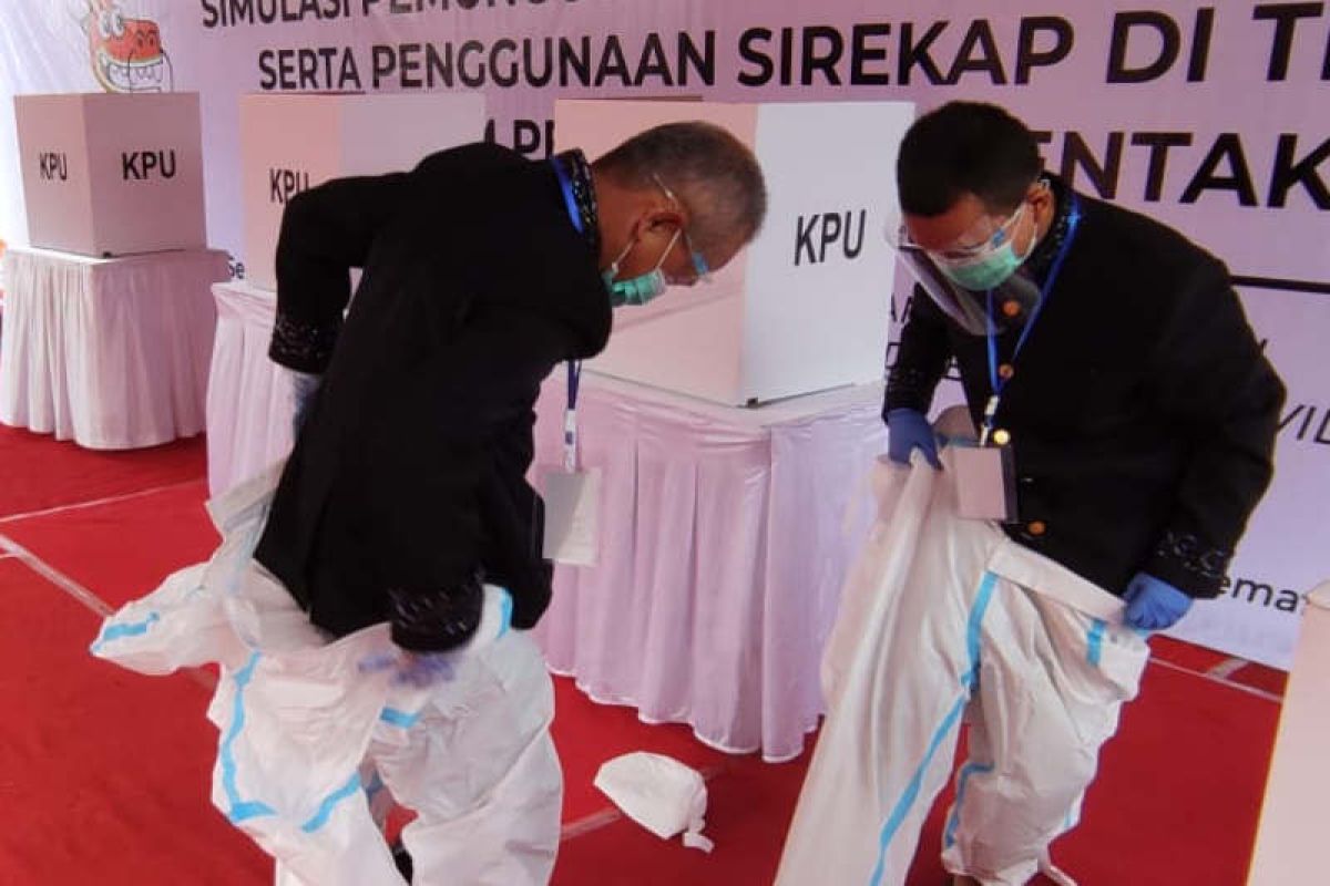 KPU Kota Semarang gelar simulasi pencoblosan pilkada