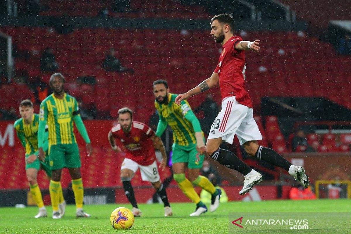 Gol Bruno Fernandes amankan kemenangan kandang perdana MU musim ini