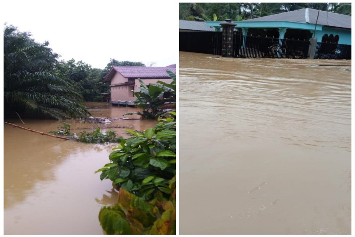 Banjir landa Langkat mencapai 30-100 centimeter dan merendam 1.078 rumah