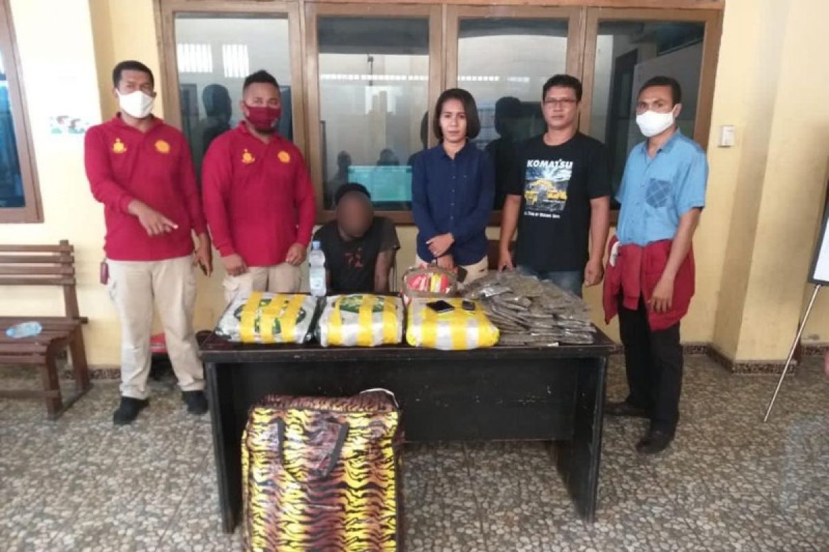 Satgas Gakum Polda Papua tangkap lima pengedar ganja di Kota Jayapura