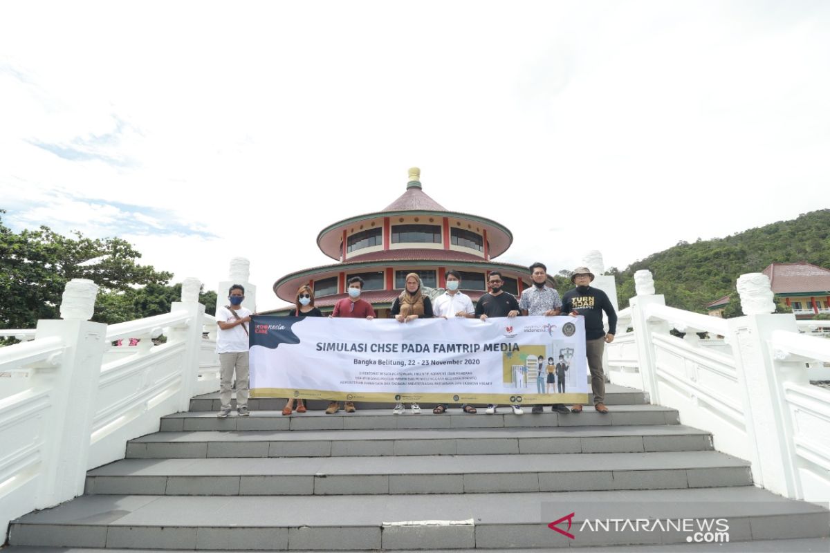 Kemenparekraf simulasikan CHSE pada famtrip media di Babel