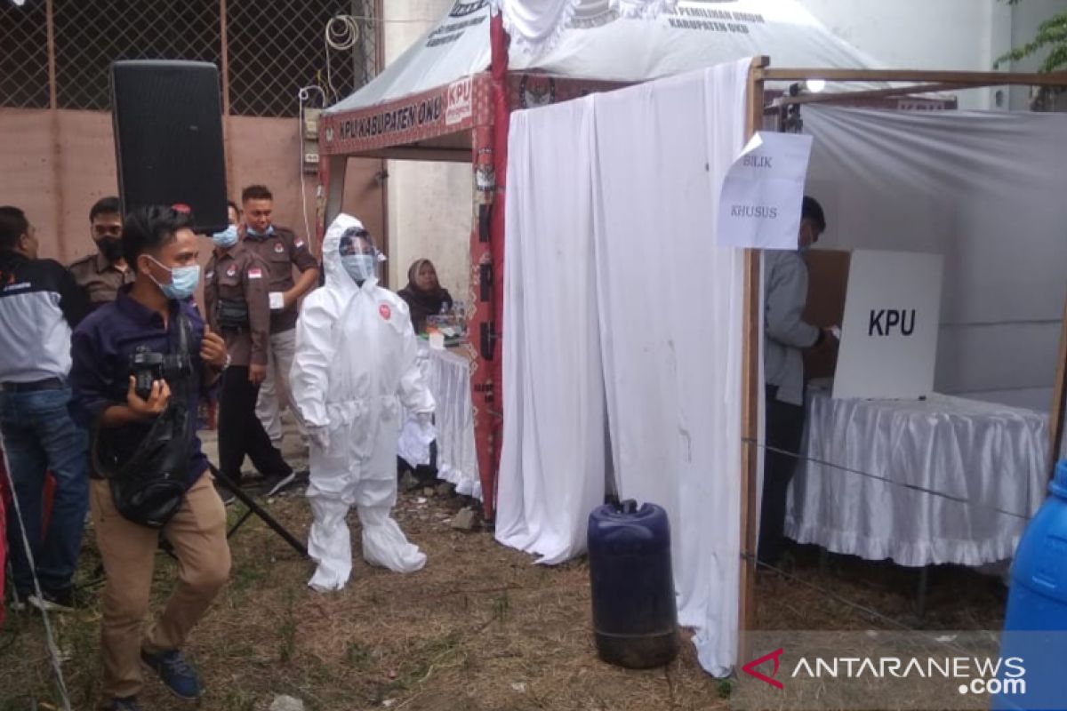 KPU OKU pastikan proses  pemungutan suara sesuai protokol kesehatan