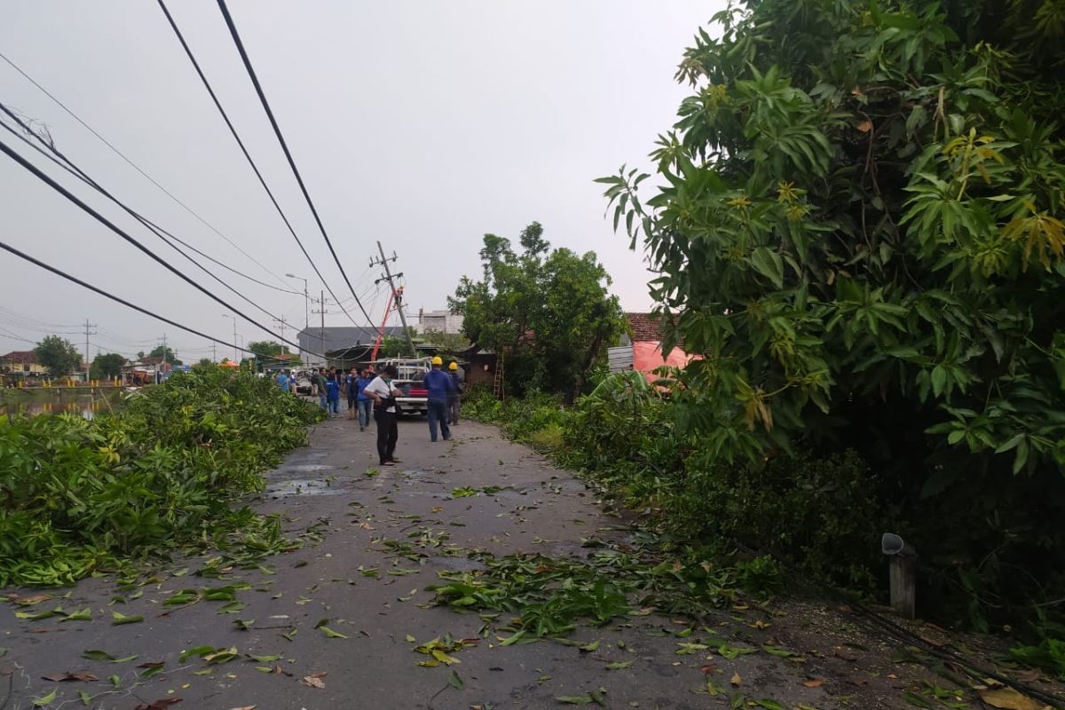 Angin kencang rusak sejumlah rumah di Sukodono