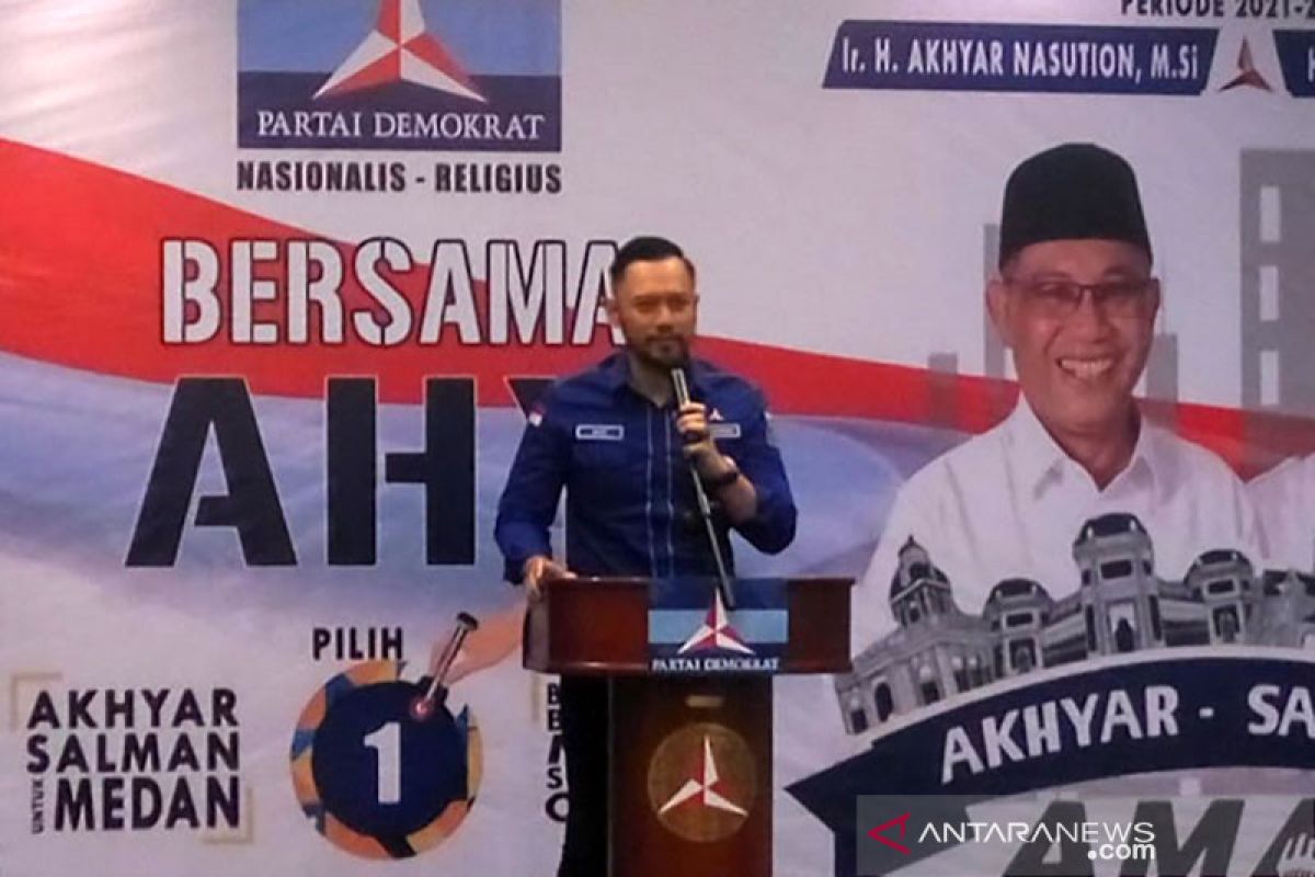 AHY minta seluruh kader maksimal menangkan Pilkada Medan