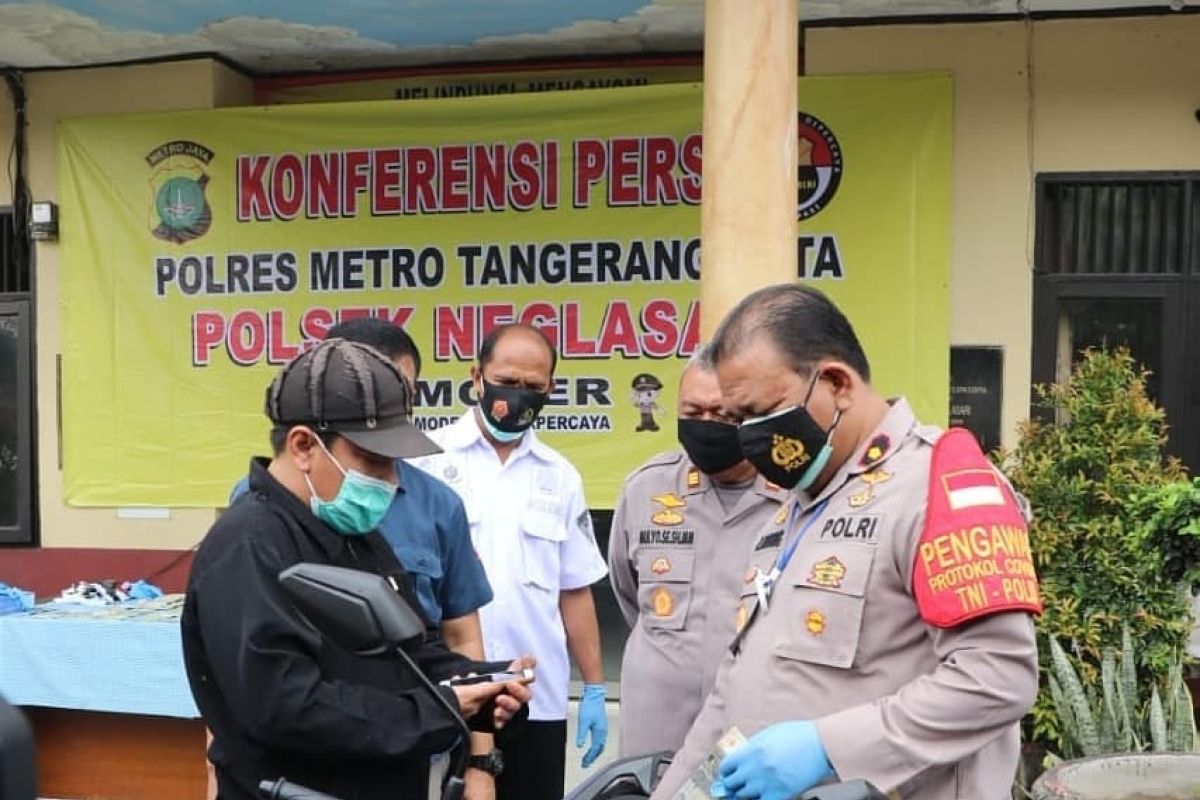 Polsek Neglasari ungkap penggelapan 48 unit sepeda motor modus sewa