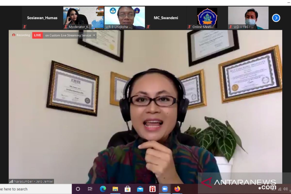 Undiksha hadirkan Jero Jemiwi dalam Webinar