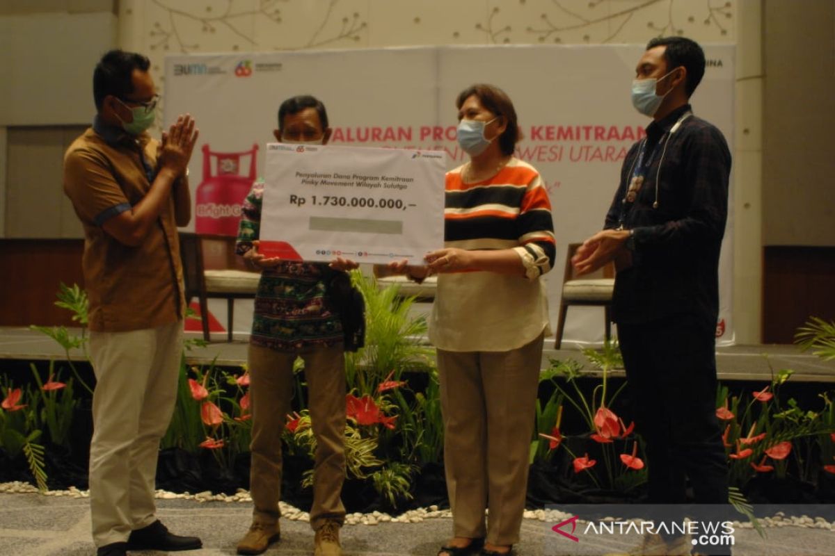 Pertamina salurkan bantuan kemitraan Pinky Movement Rp1,7 M di SulutGo