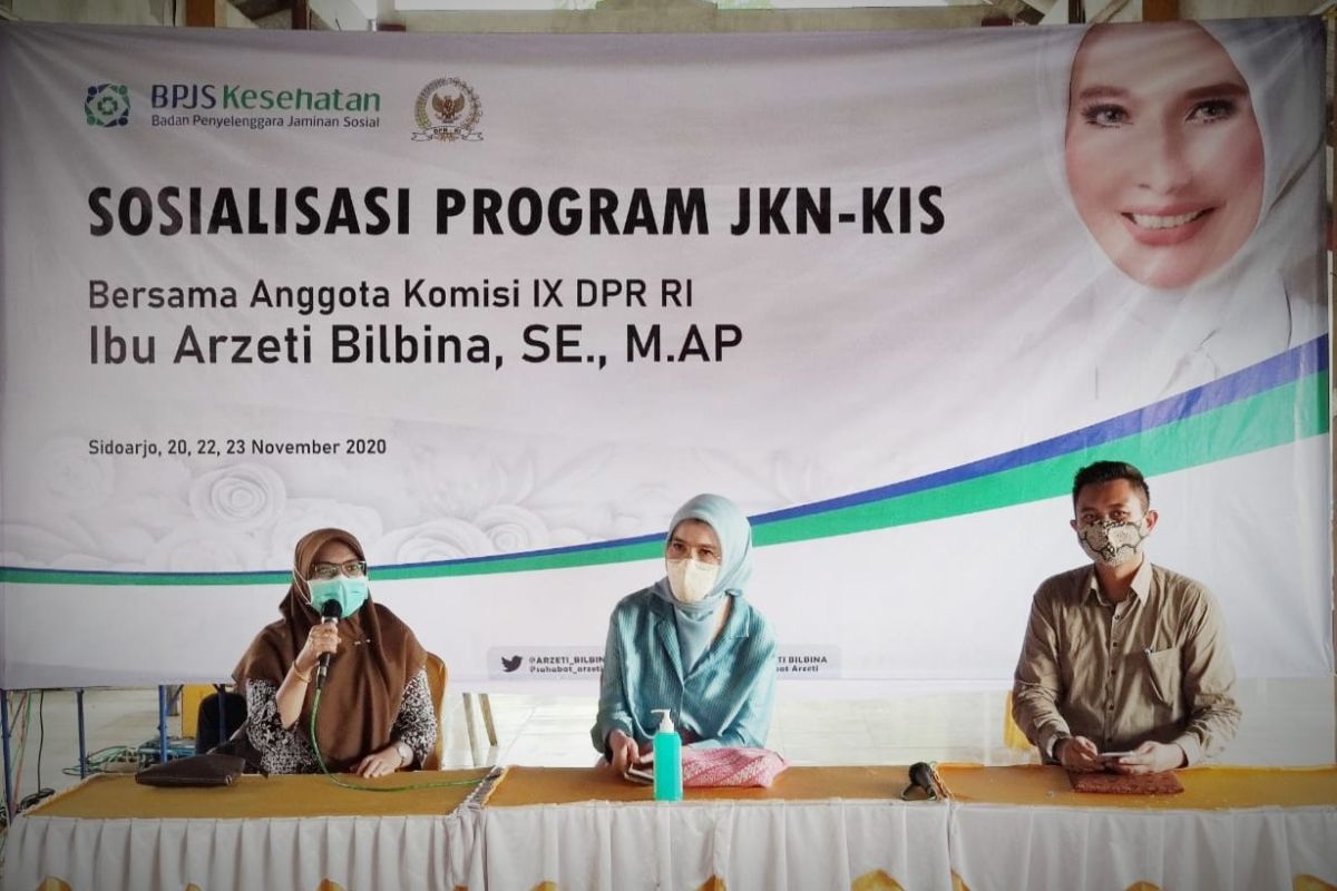 BPJS Kesehatan Sidoarjo gandeng anggota Komisi IX DPR RI sosialisasikan program JKN-KIS