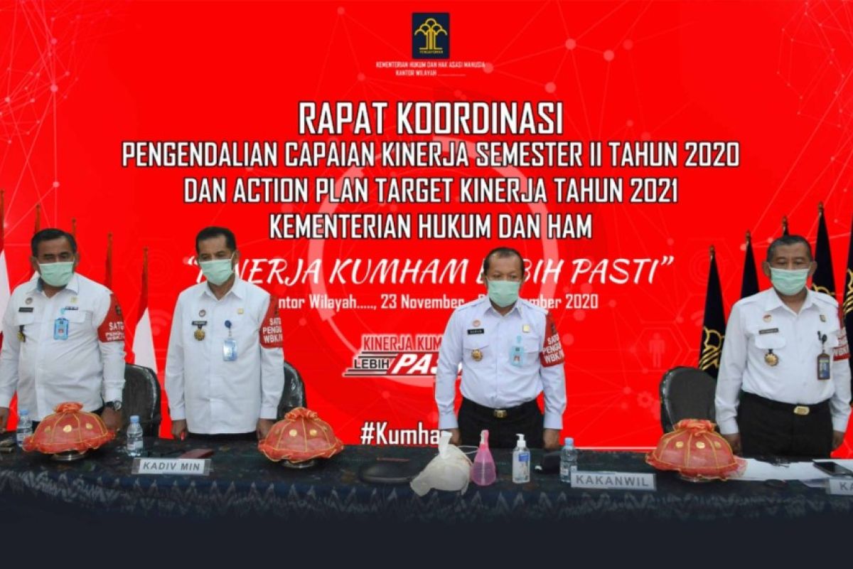 Kemenkumham Sulsel raih predikat terbaik Kinerja Pelaksanaan Anggaran 2020