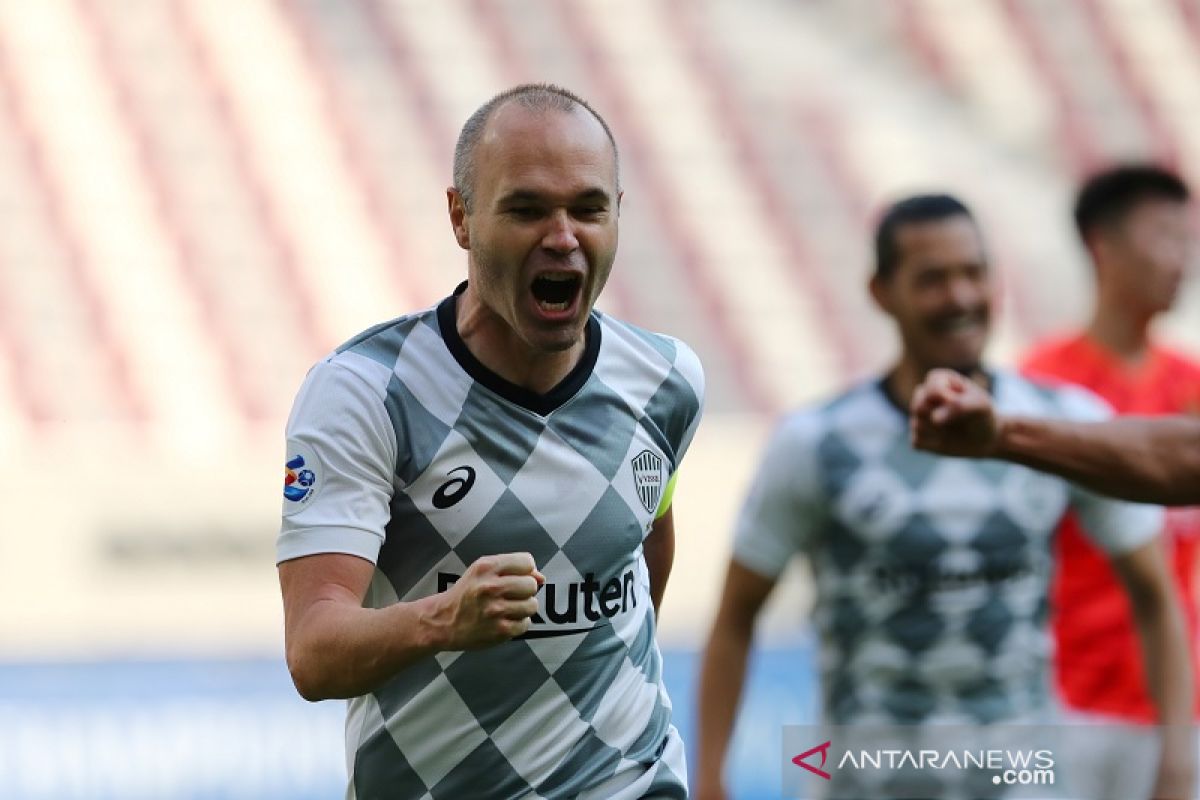 Patah tulang, Iniesta absen empat bulan dari klub Vissel Kobe