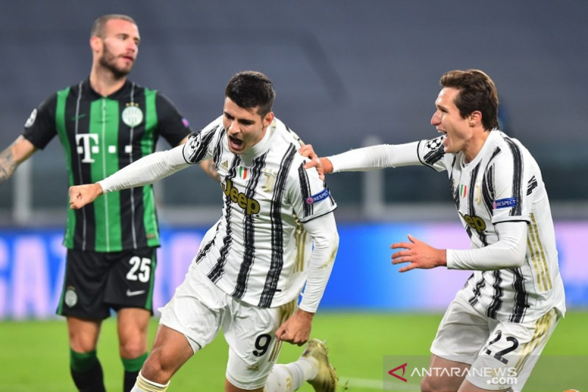 Morata antarkan Juventus ke babak gugur Liga Champions