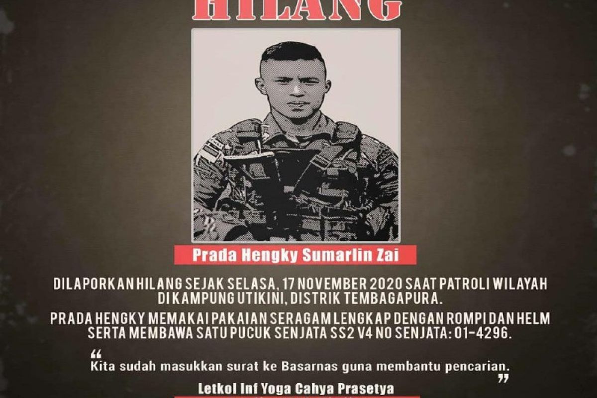 Danrem 174/ATW: warga Tembagapura bantu cari anggota TNI yang hilang