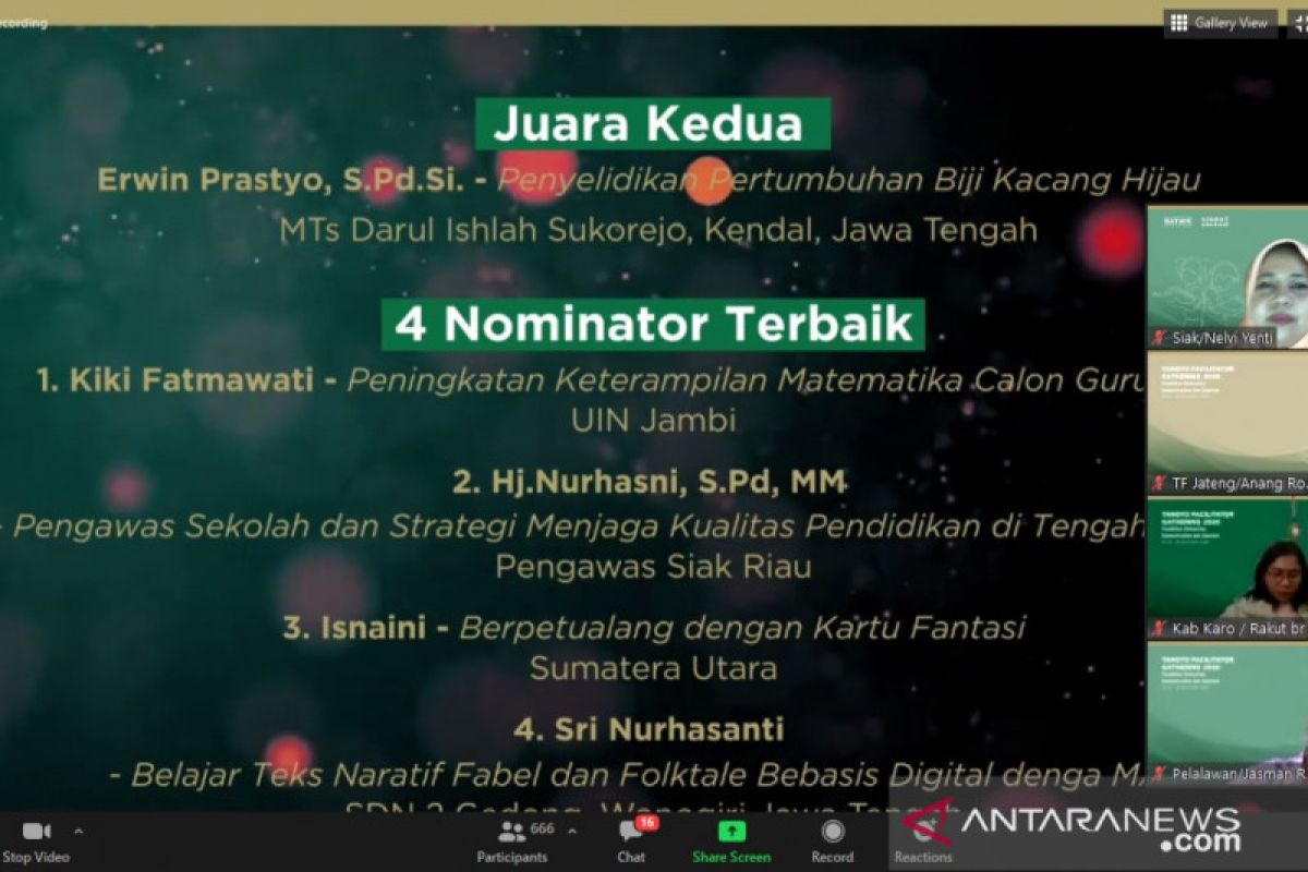 Nurhasni, Pengawas SMP Siak raih nominator terbaik artikel Tanoto Foundation