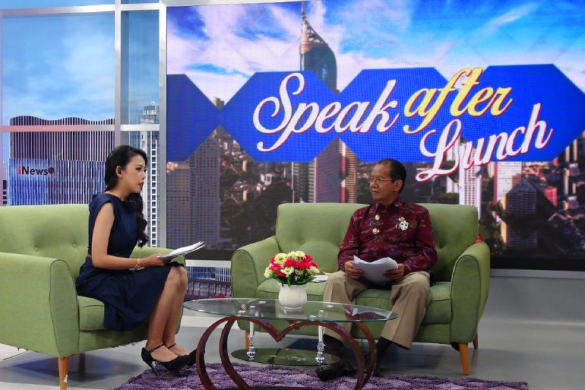 Gubernur Sulteng jadi narasumber  program "Speak After Lunch"  iNews TV