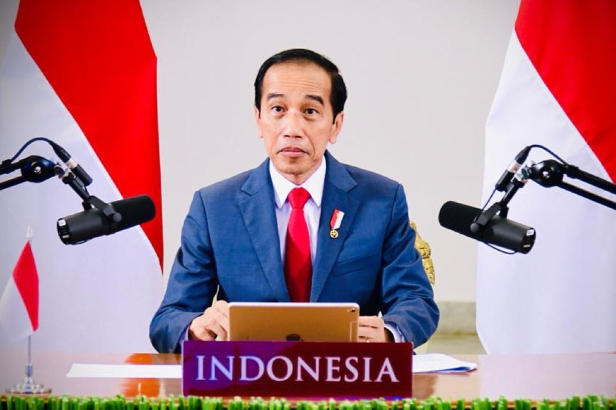 Presiden Jokowi hadiri pertemuan virtual WEF tentang Indonesia