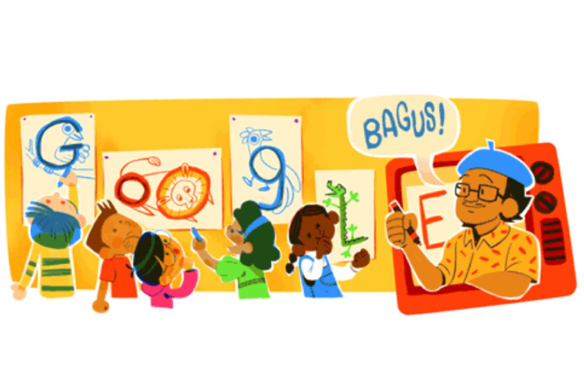 Google Doodle kenang Pak Tino Sidin