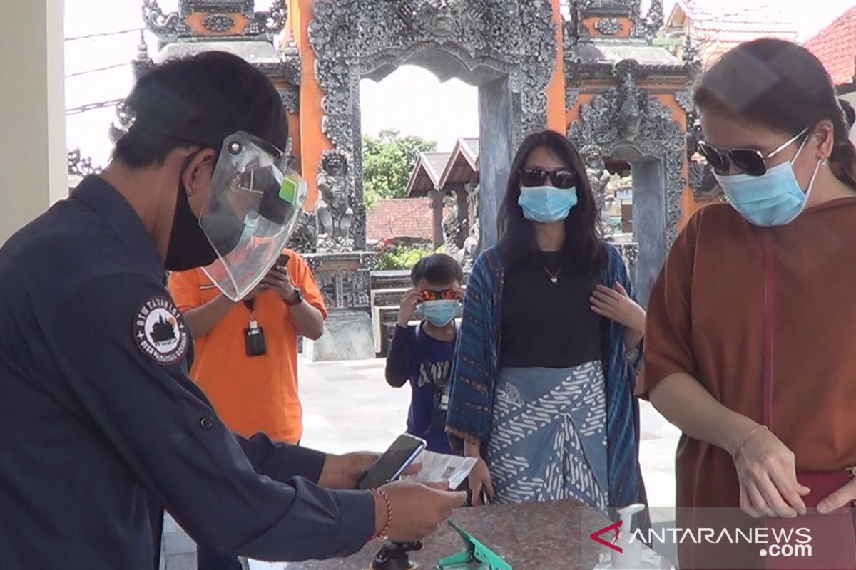 DTW Tanah Lot Tabanan wajibkan masker-cuci tangan (video)