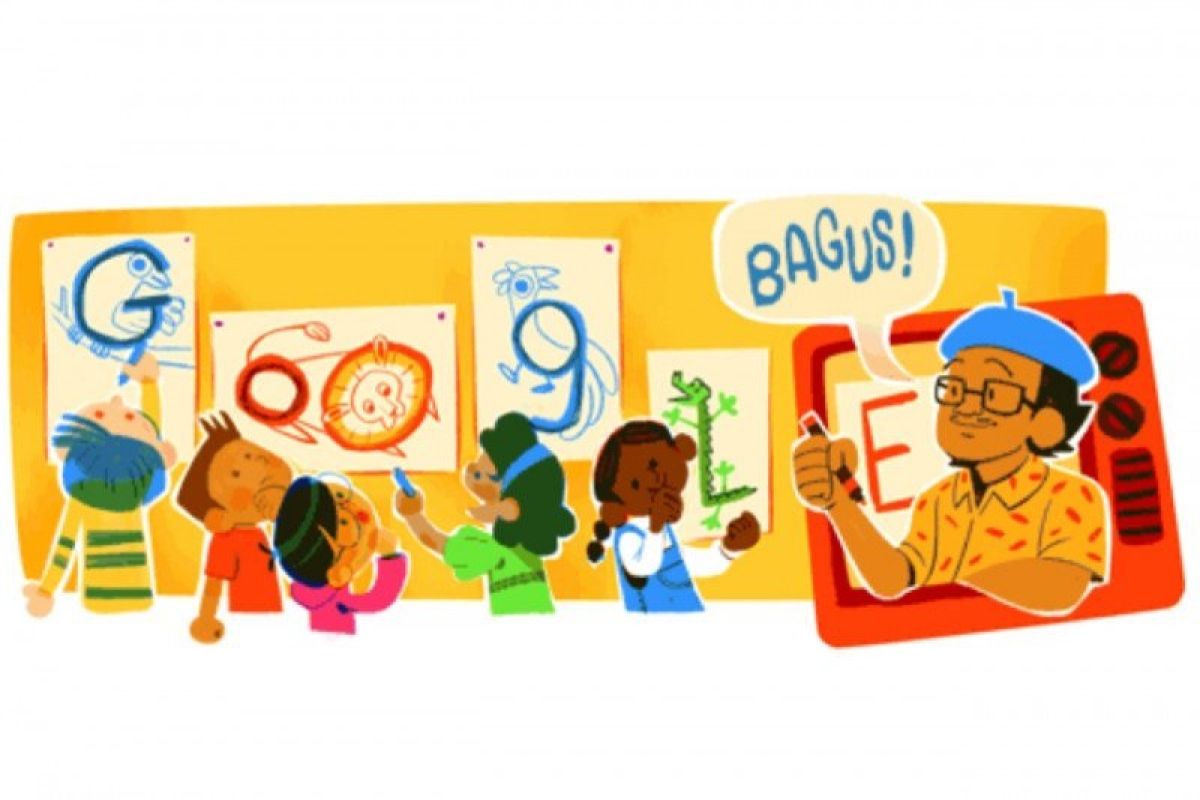 Google Doodle menampilkan Doodle bertema Tino Sidi