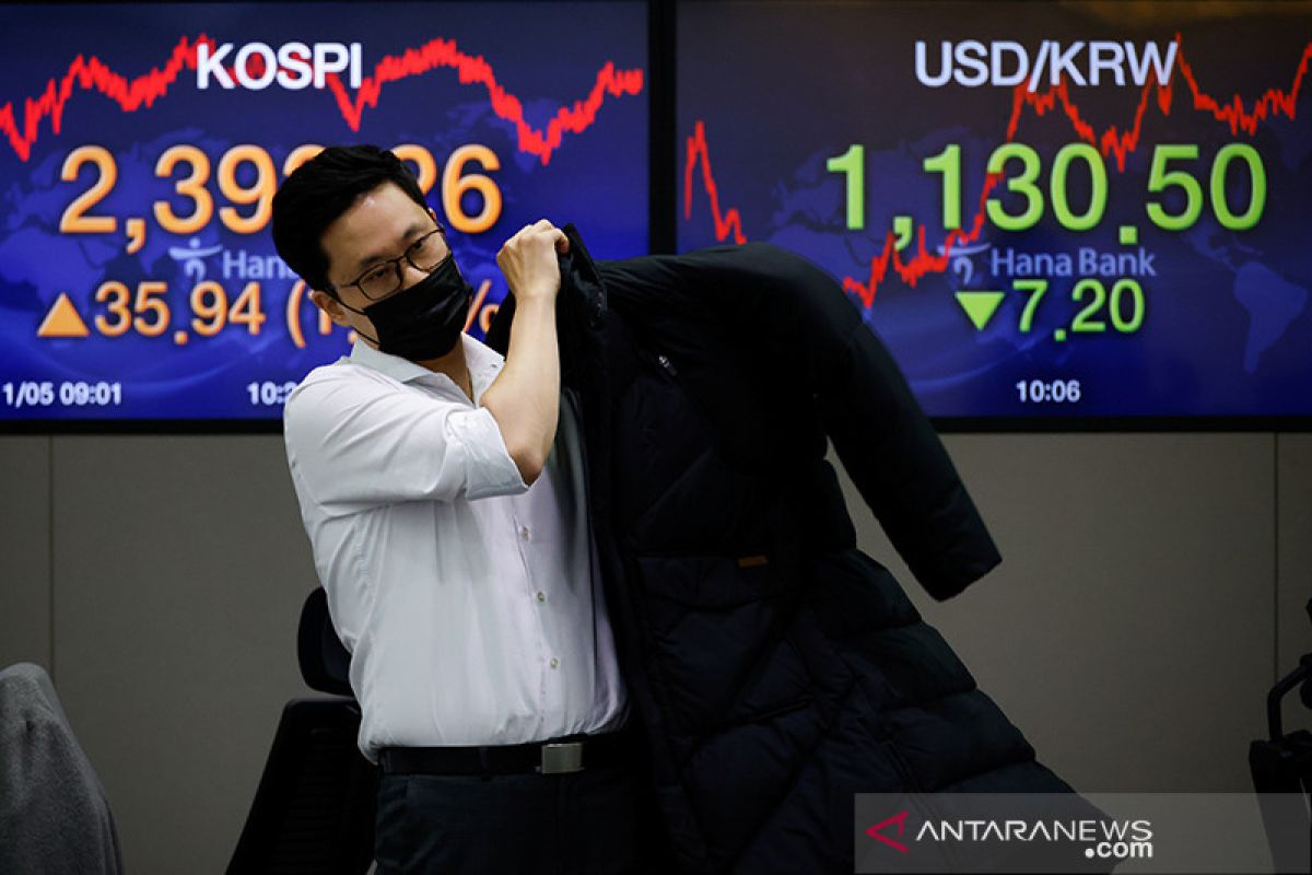 Saham Korea Selatan naik 3 hari beruntun, cetak rekor tertinggi baru