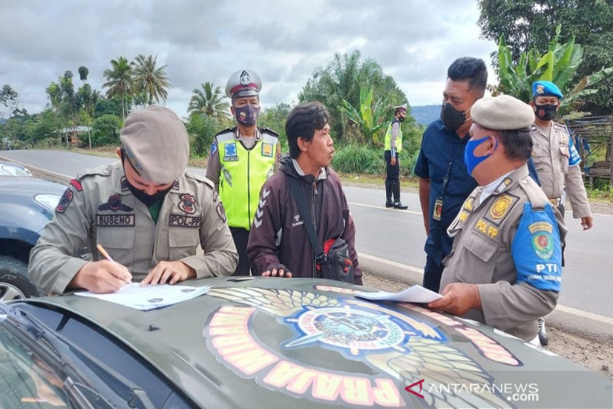 Polres Tapsel terus lakukan Operasi Yustisi penerapan protokol kesehatan