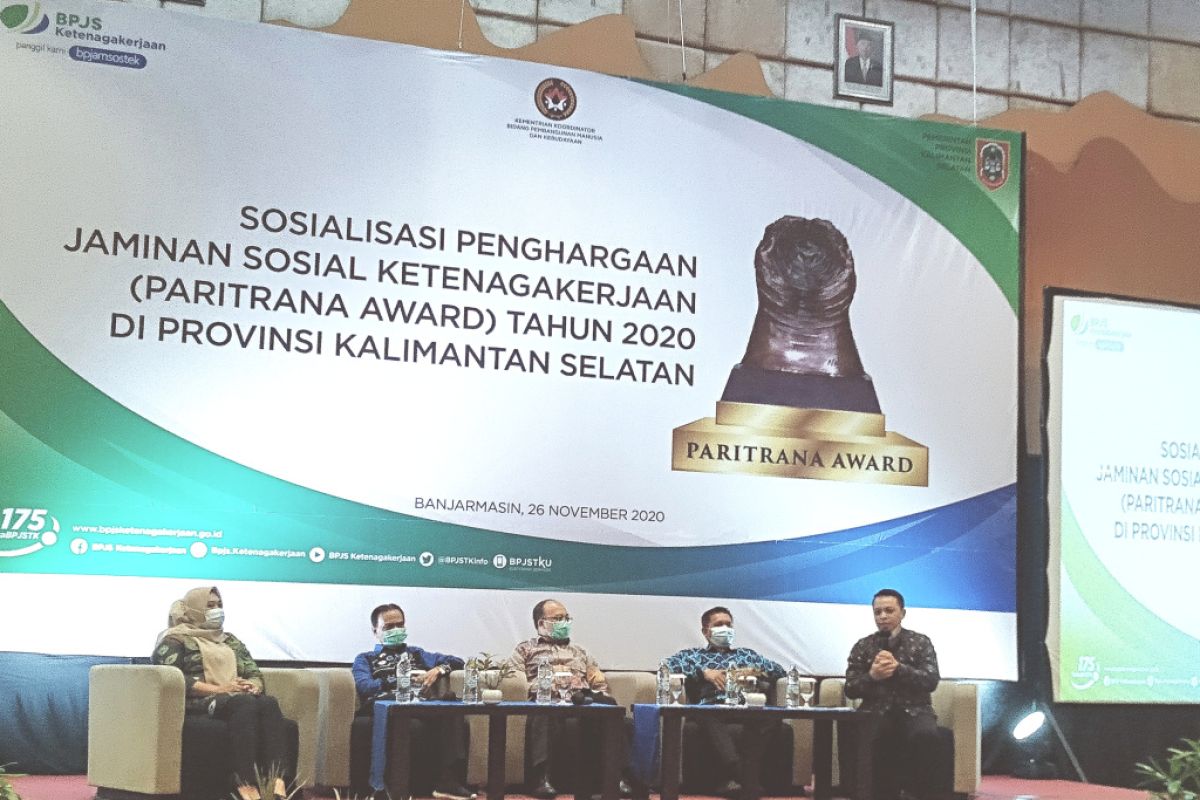 BPJS Ketenagakerjaan Banjarmasin beri semangat Pemprov Kalsel raih Paritrana Award