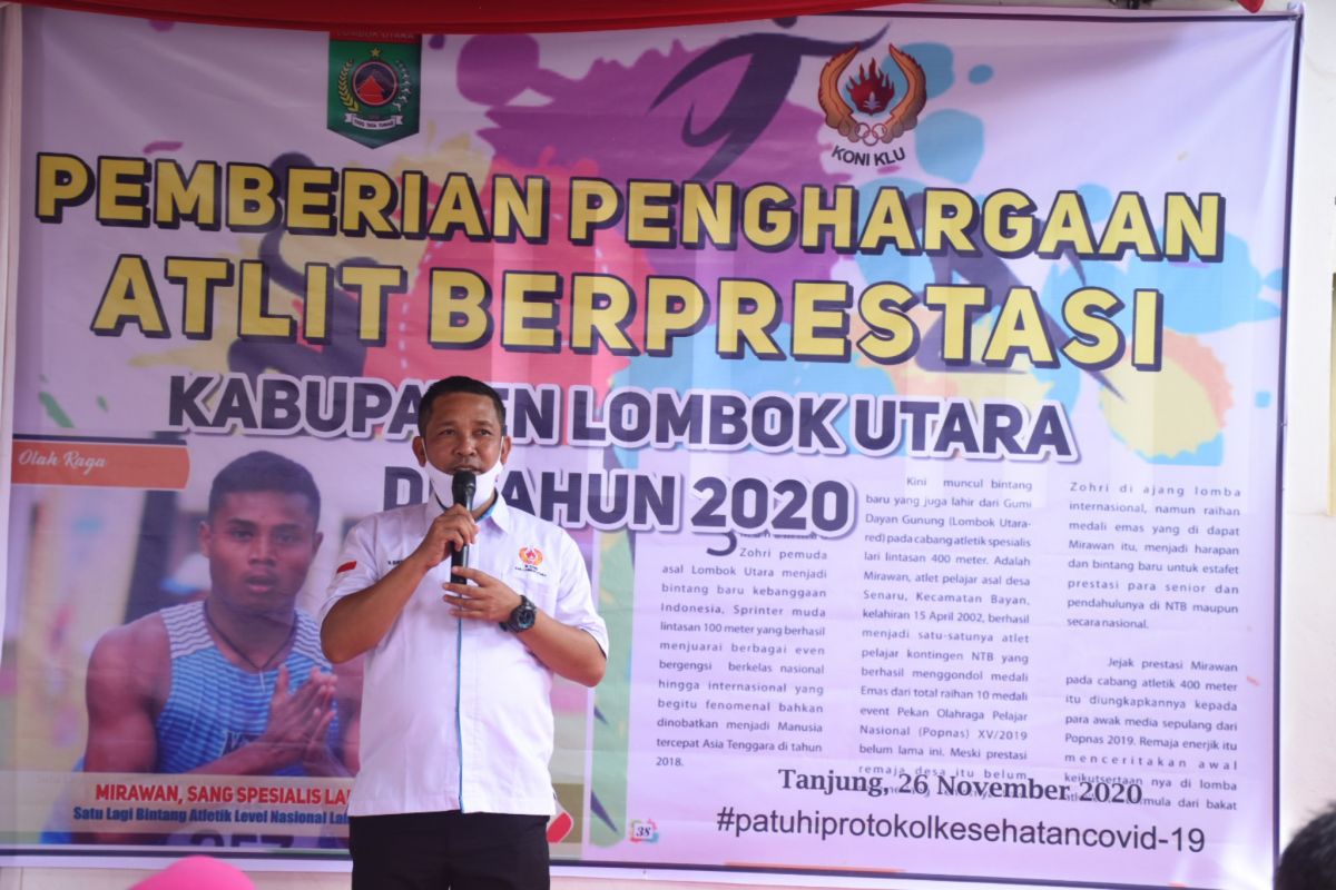 Tahun 2021, KONI KLU punya agenda olahraga sangat padat