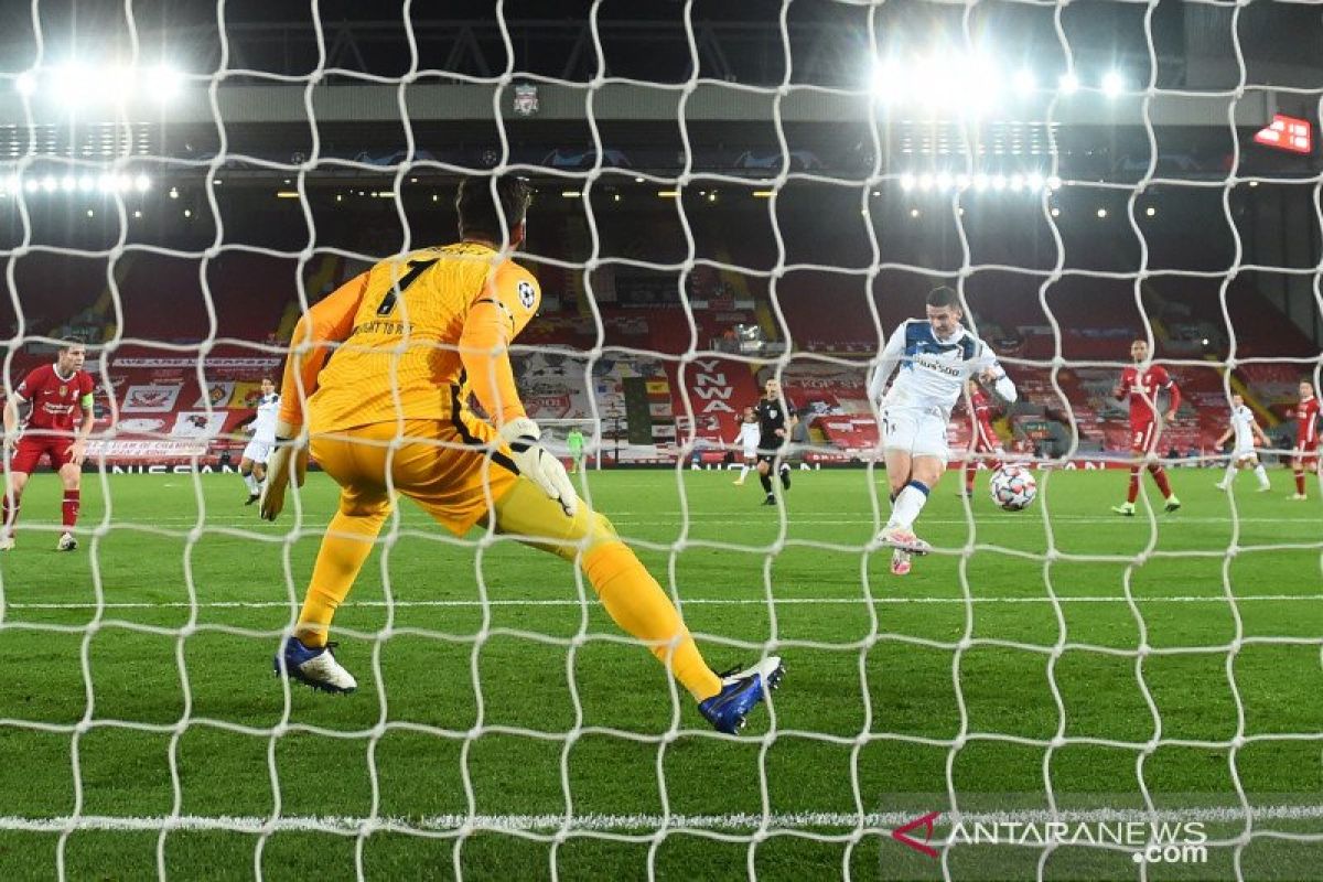 Liverpool telan kekalahan 0-2 dari Atalanta di Anfield (video)
