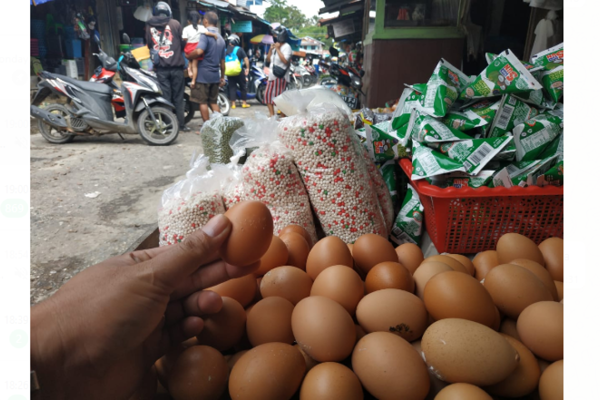Harga sembako di Kapuas Hulu naik, telur Rp2.500/butir