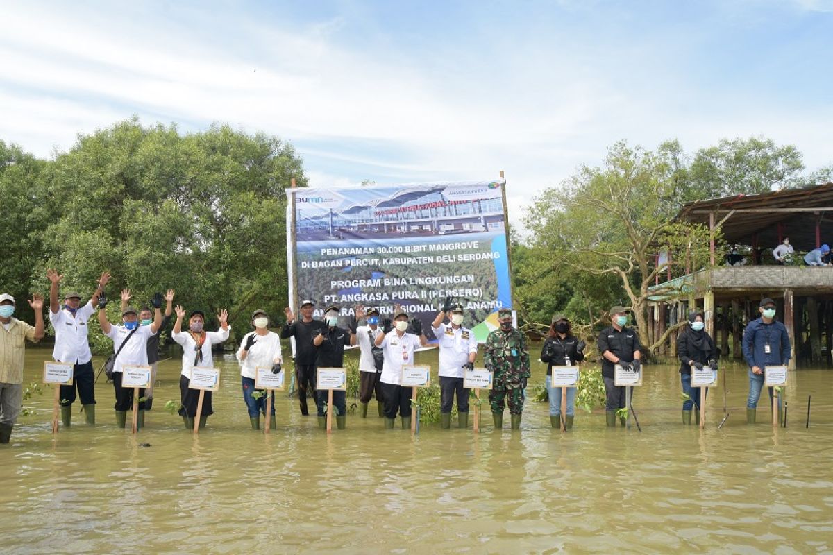 Pemkab Deliserdang apresiasi penghijauan yang dilakukan Angkasa Pura