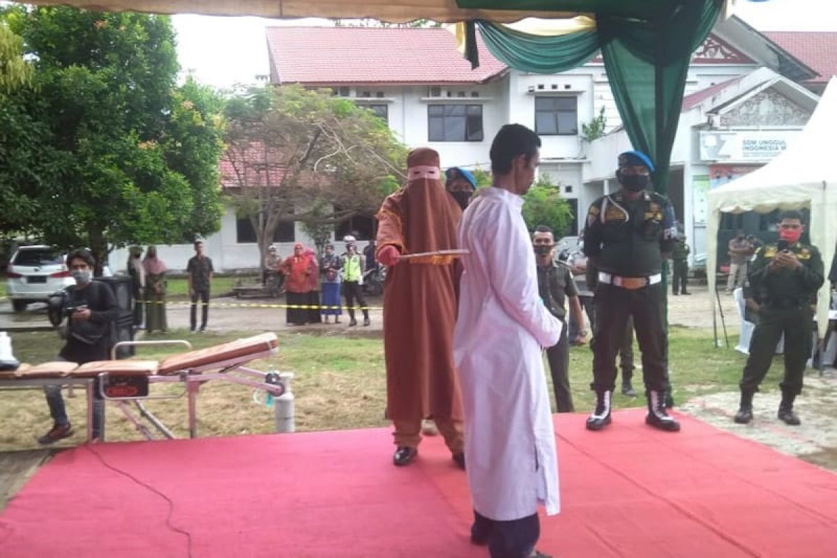 Terpidana pencabulan anak di Aceh dihukum 150 kali cambuk