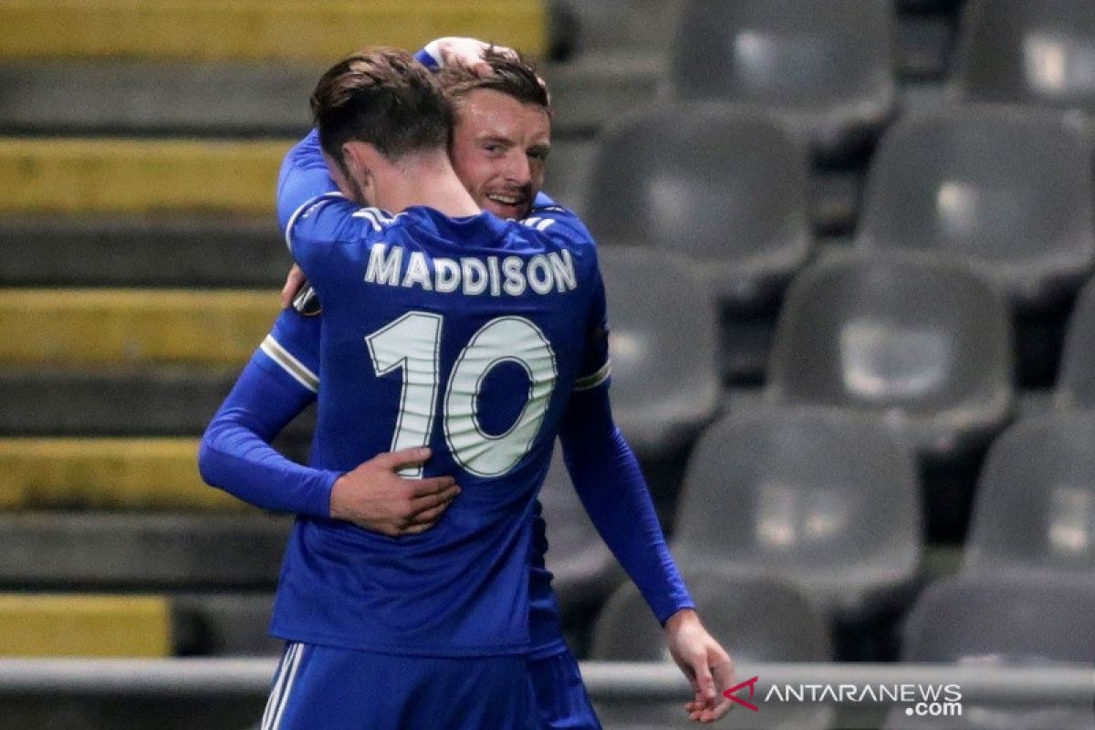 Gol Jamie Vardy antar Leicester ke 32 besar Liga Europa