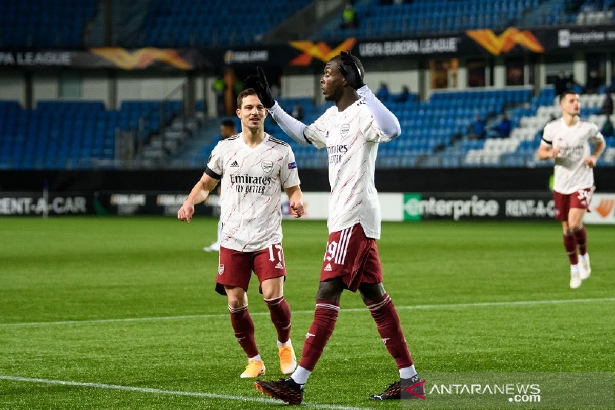 Liga Europa - Nicolas Pepe tampil gemilang saat Arsenal lumat Molde 3-0