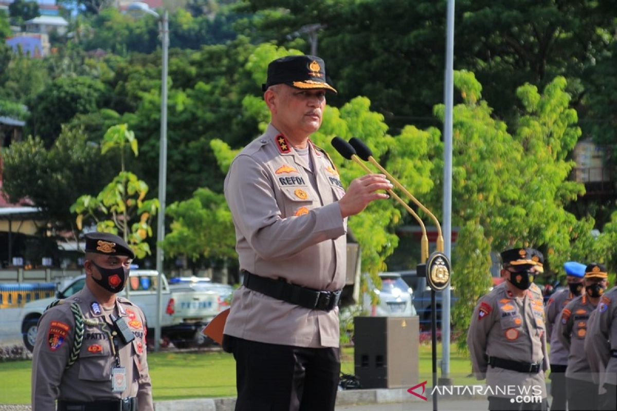 Kapolda Maluku lepas 775 personel BKO amankan Pilkada di emnpat kabupaten