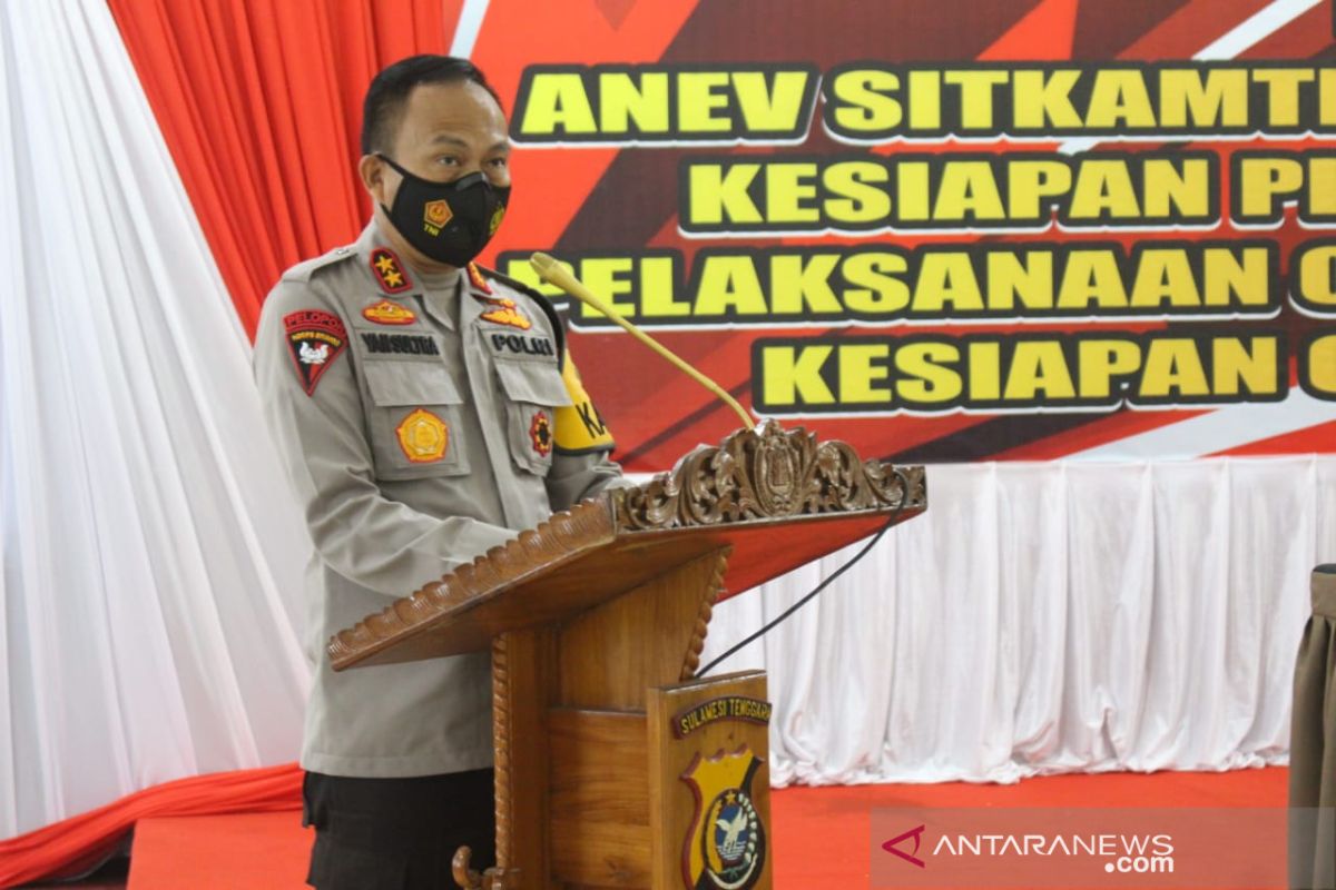 Polda Sulawesi Tenggara evaluasi pengamanan Pilkada Ditengah Pandemi COVID-19