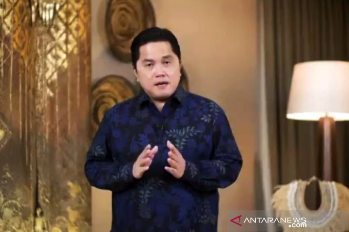 Erick Thohir meminta masyarakat untuk terus waspada agar tidak ada lonjakan kasus baru COVID-19