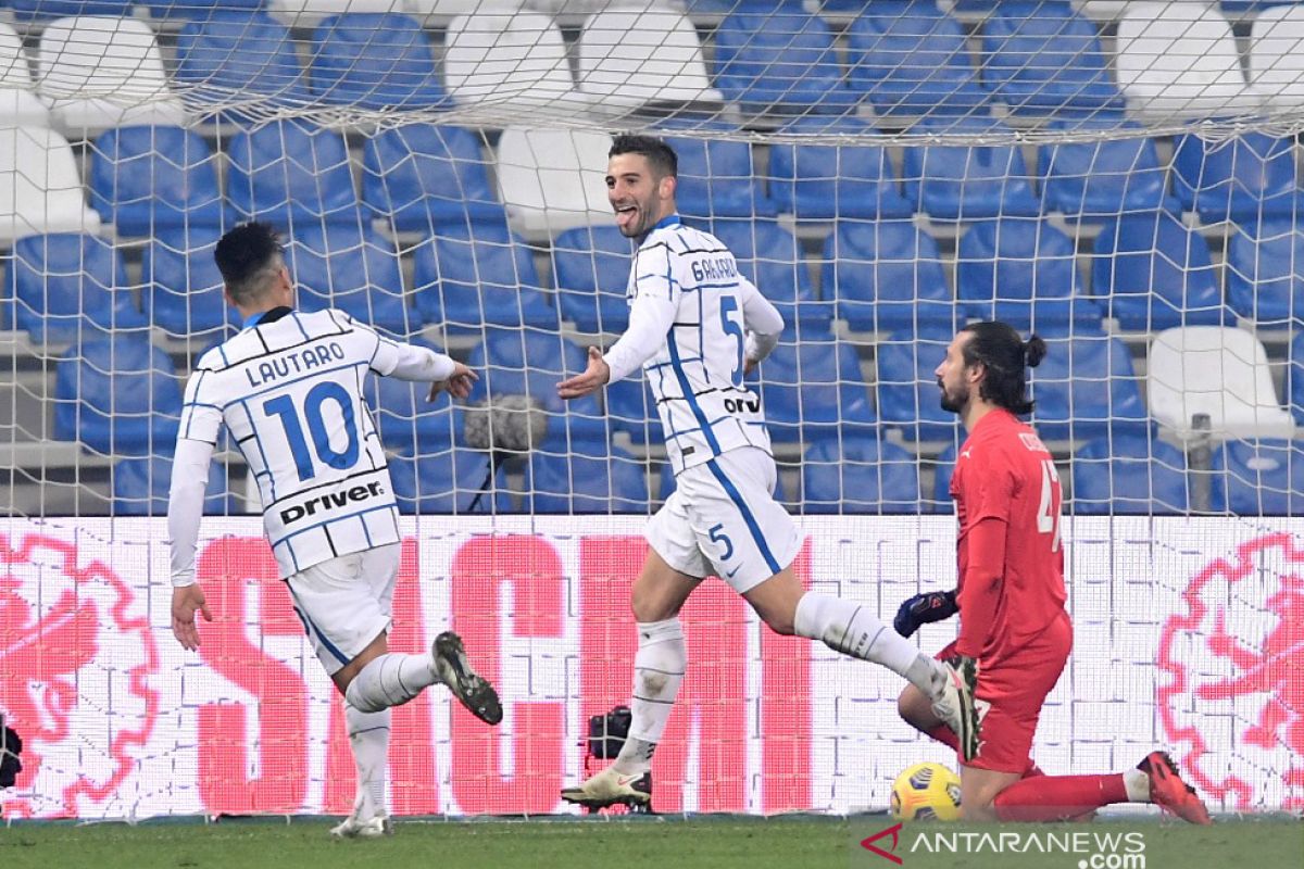 Liga Italia: Inter hajar Sassuolo sekaligus depak sang lawan dari posisi kedua