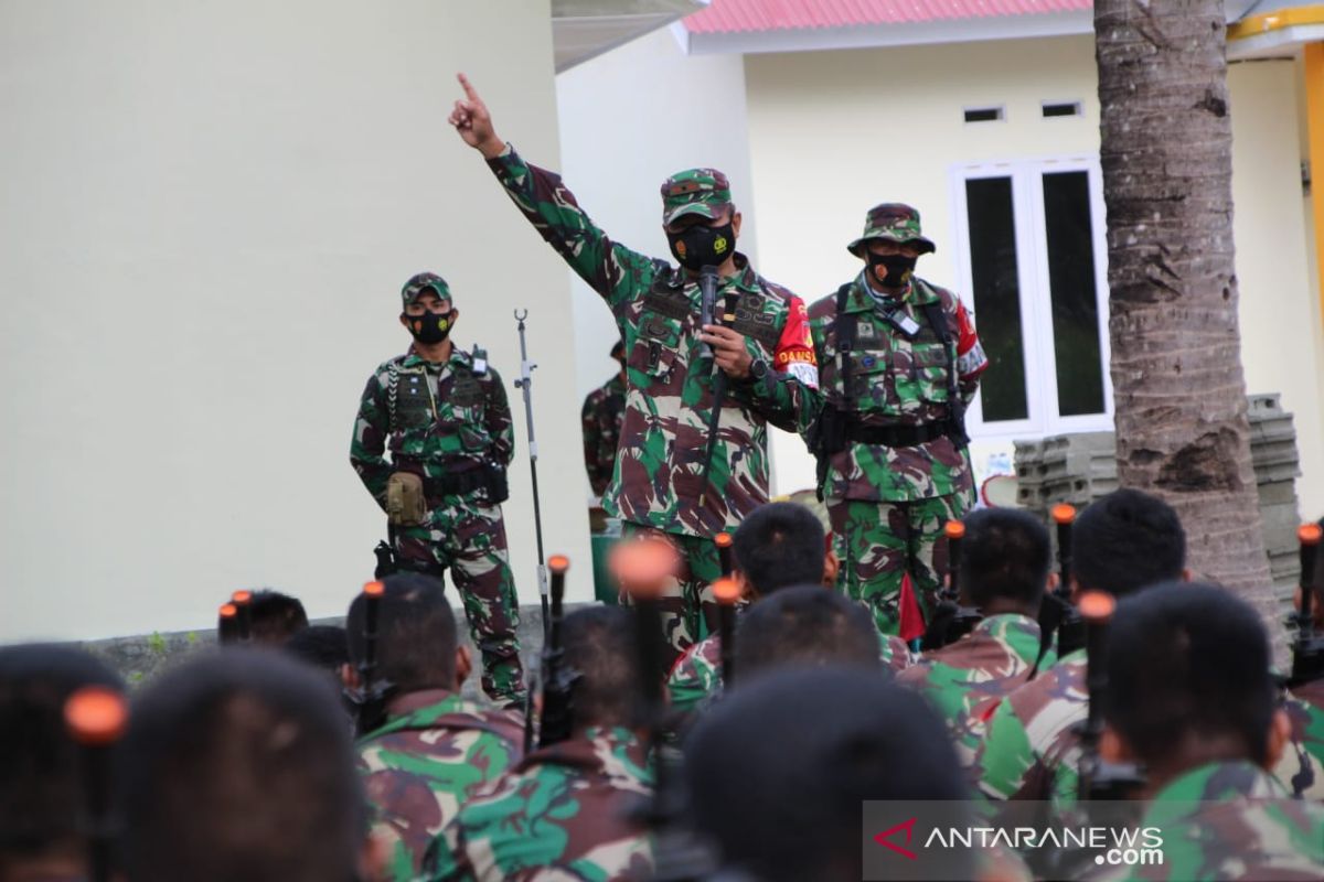 Batalyon 713 latihan uji tempur di Dumati Gorontalo