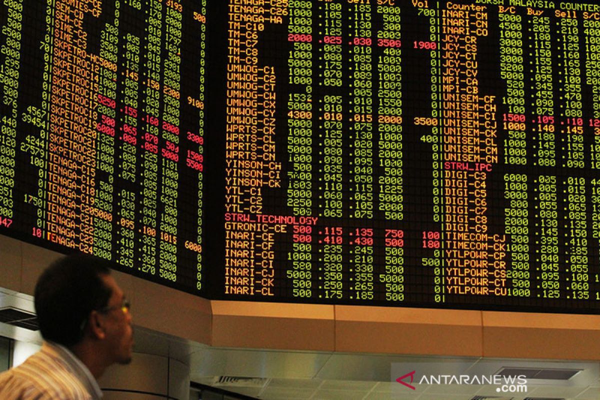 Pasar saham Malaysia ditutup melemah, indeks KLCI turun 0,34 persen