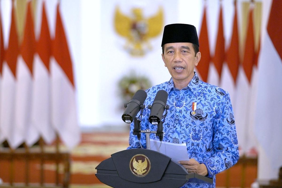 Presiden Jokowi apresiasi semangat pengabdian Korpri di tengah pandemi