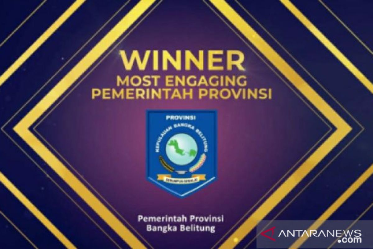 Pemprov Babel raih Government Social Media Award 2020