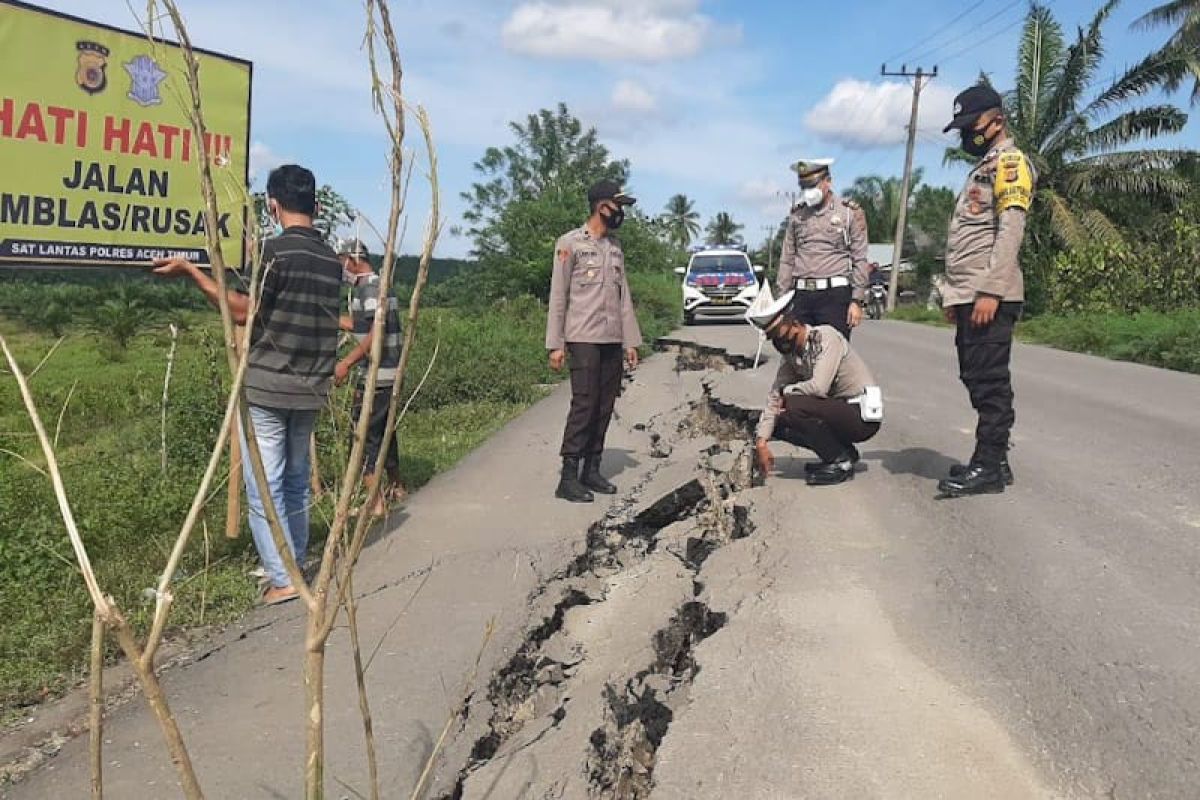Antisipasi kecelakaan, ini dilakukan sat lantas Polres Aceh Timur