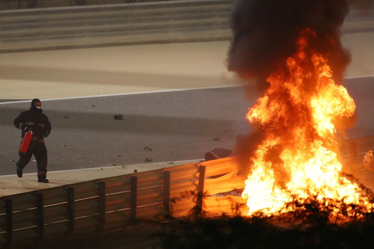 Petugas medis F1 ungkap betapa tipis kesempatan selamatkan Grosjean di GP Bahrain