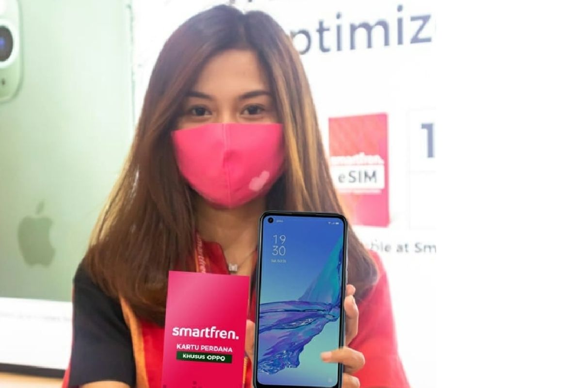 Pakai kartu perdana Smartfren di Oppo A53 dapat bonus 384 GB