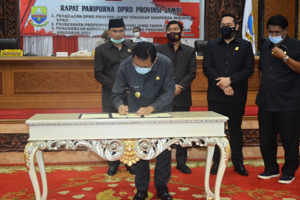 DPRD ketok palu APBD Provinsi Jambi 2021 Rp4,516 triliun