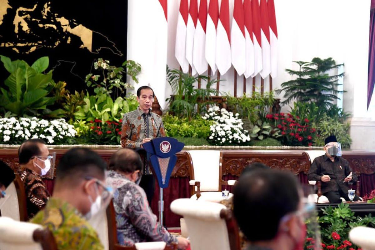 Presiden Jokowi minta belanja anggaran 2021 mulai direalisasi awal tahun