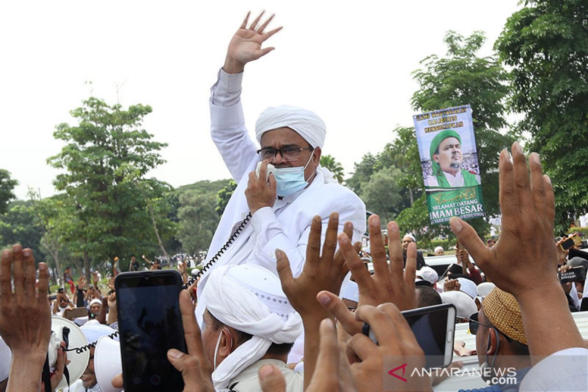 Hasil tes usap Rizieq Shihab disebut palsu oleh FPI