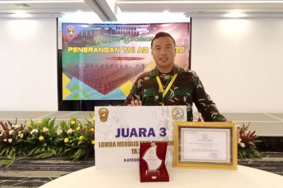 Kapendam XVII/Cenderawasih juara III lomba tulis esai penerangan TNI AD