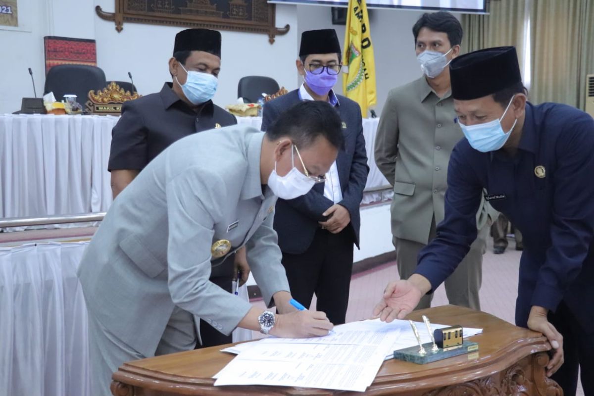 APBD Lamteng  2021 turun Rp145 miliar