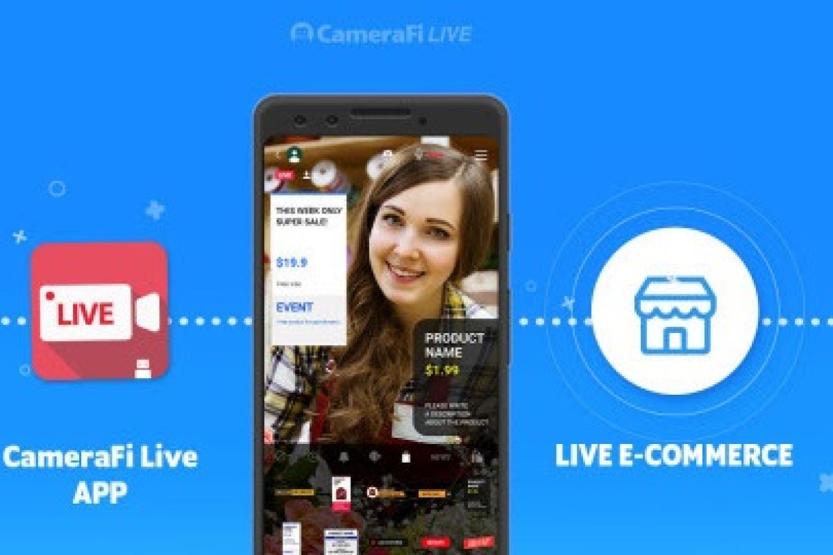 Vault Micro : CameraFi Live, an Android live-streaming app, released live shopping effects